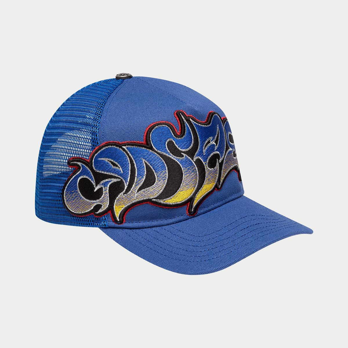 Godspeed GS Neo Trucker Hat (Blue/Yellow/Red)