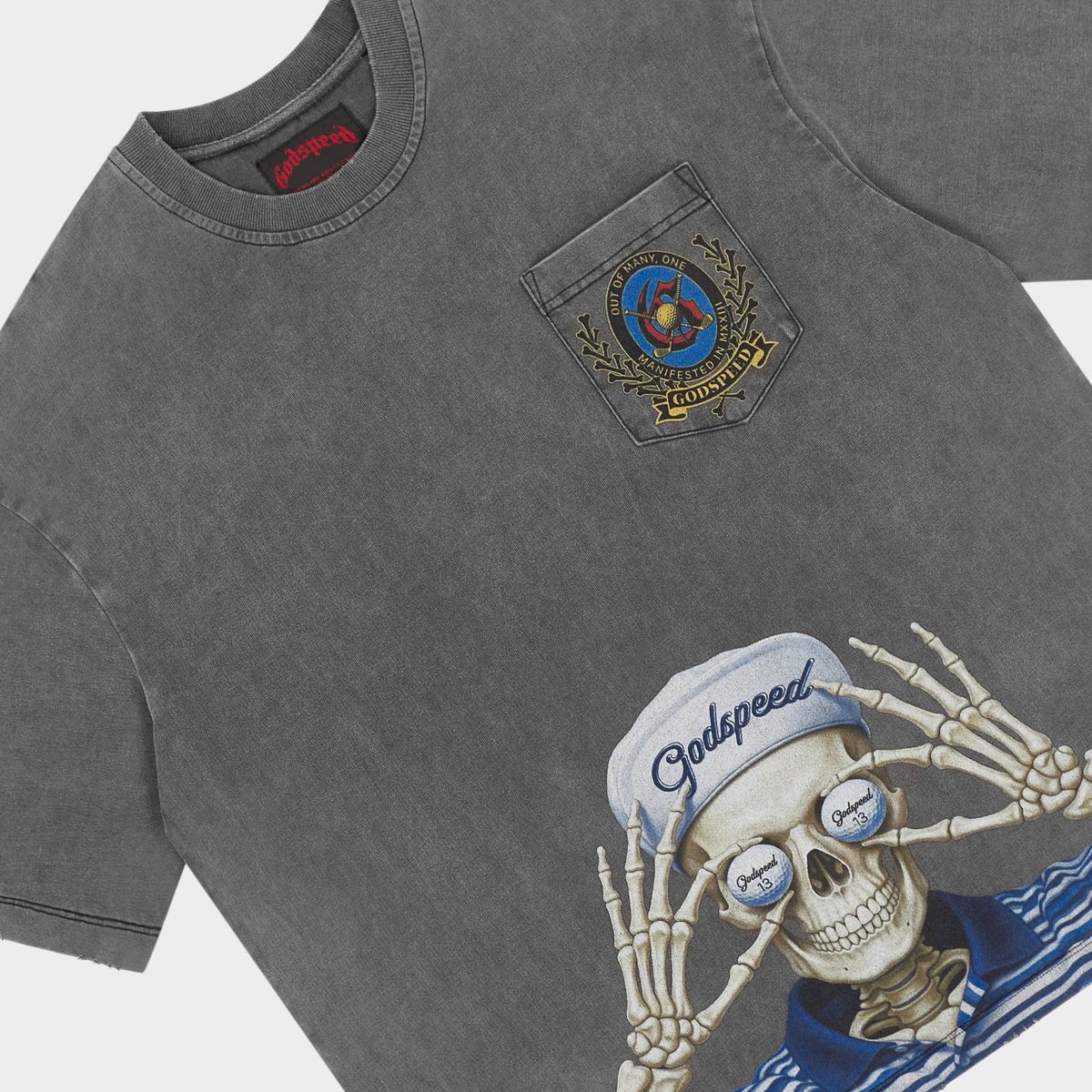 Godspeed Golf Days Pocket T-shirt Grey