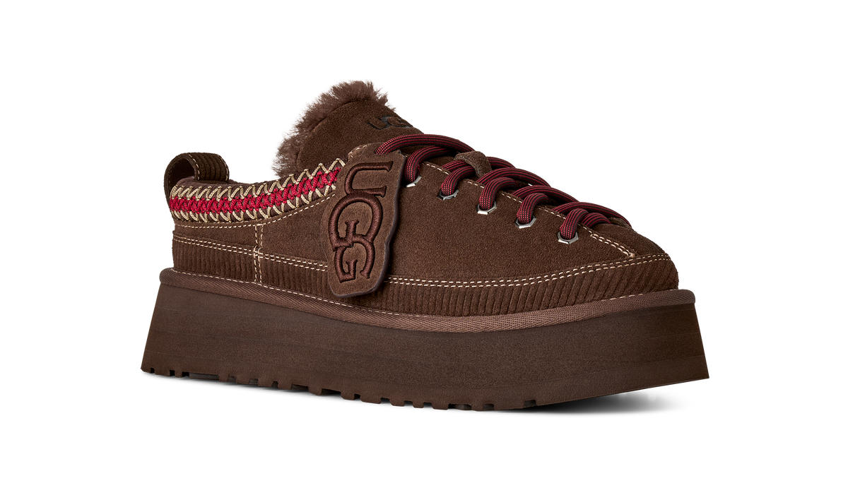 UGG W HERITAGE LACE-UP SLIPPER BURNT CEDAR