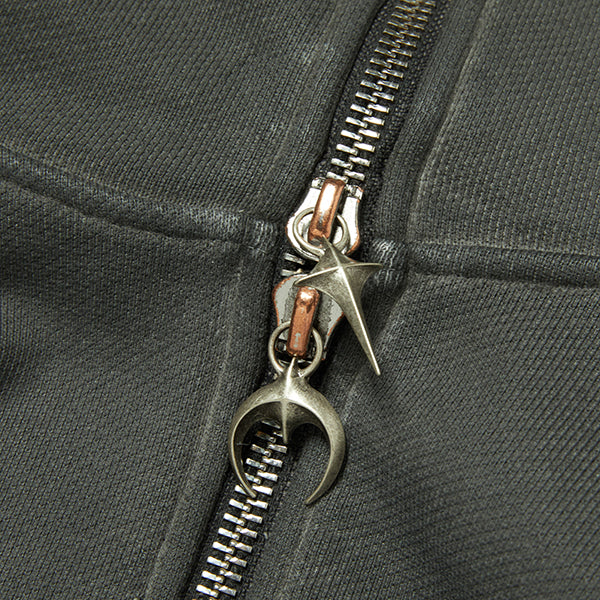 Thug Club Bulk Shoulder Gladiator Zip-Up Hoodie Charcoal