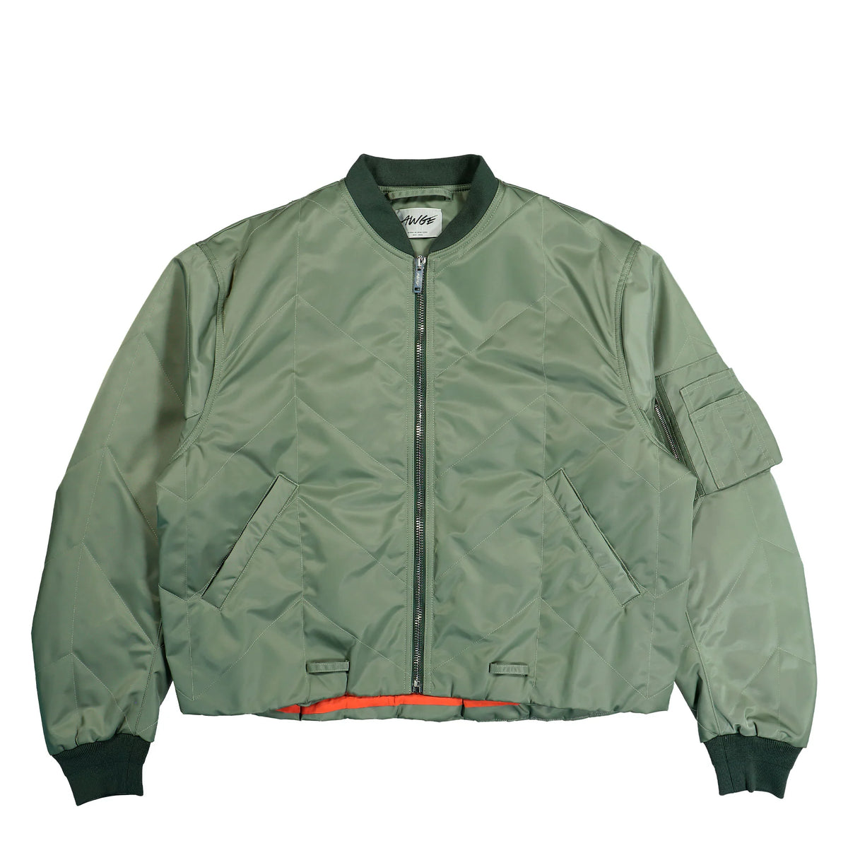 AWGE Bomber Iridescent Green – Zielona Kurtka Bomberka