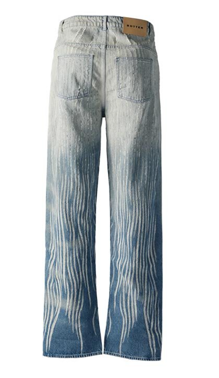 Botter Denim Trousers Gradient Distressed