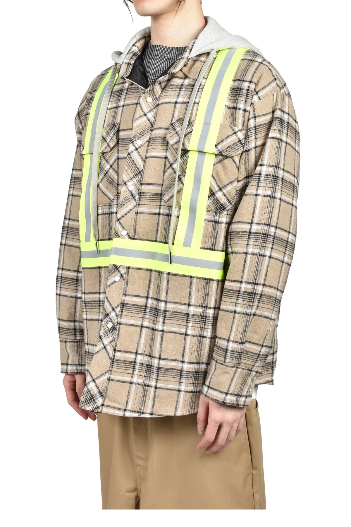 AWGE Workwear Jacket 1 – Brązowa Kurtka Robocza w Kratę