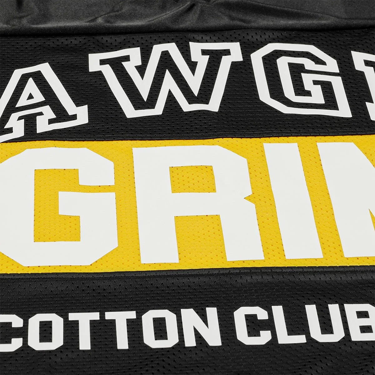 AWGE Cotton Clubbers Football Tee – Czarna Koszulka Futbolowa