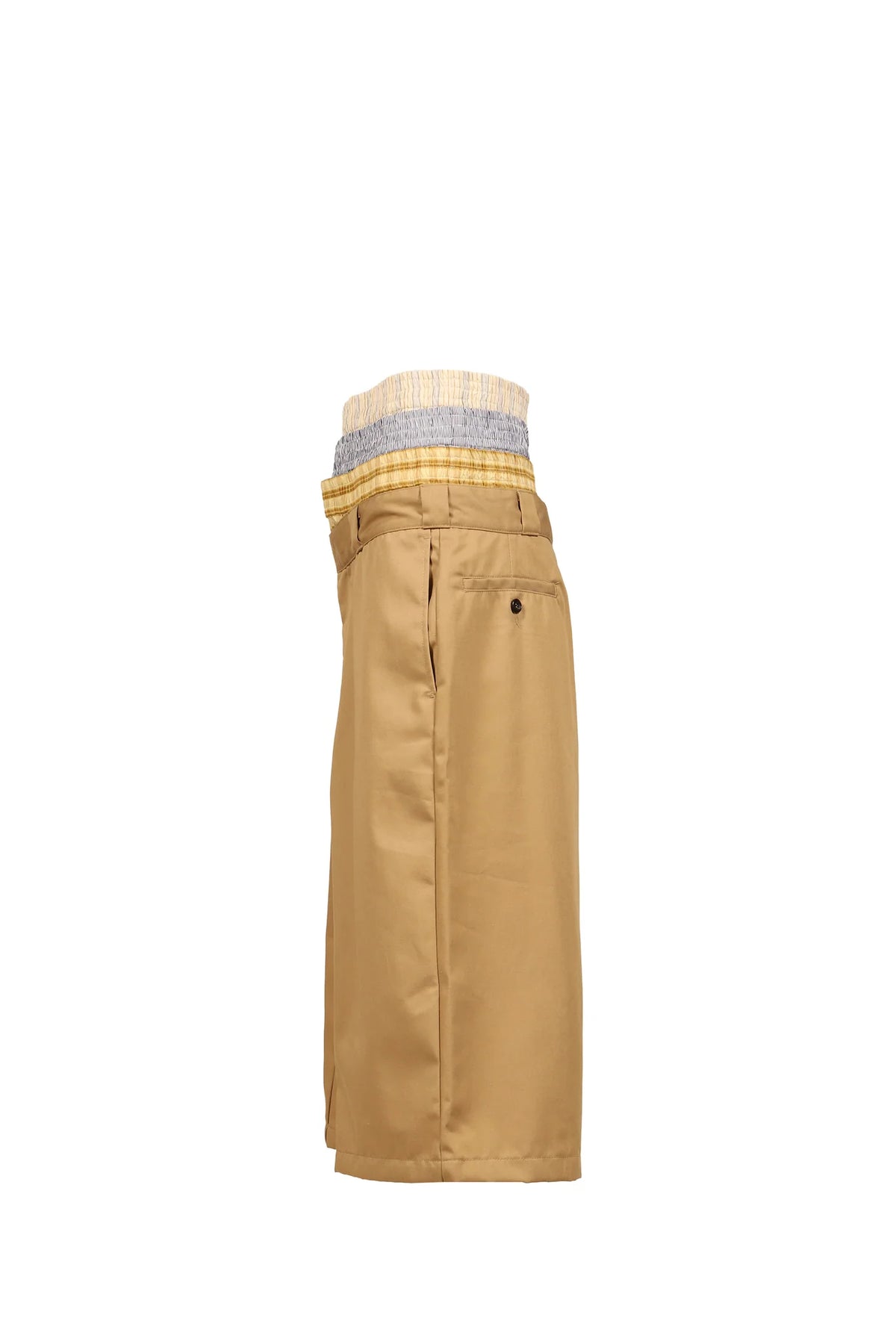 AWGE Stacked Bermudas – Beżowe Szorty Warstwowe