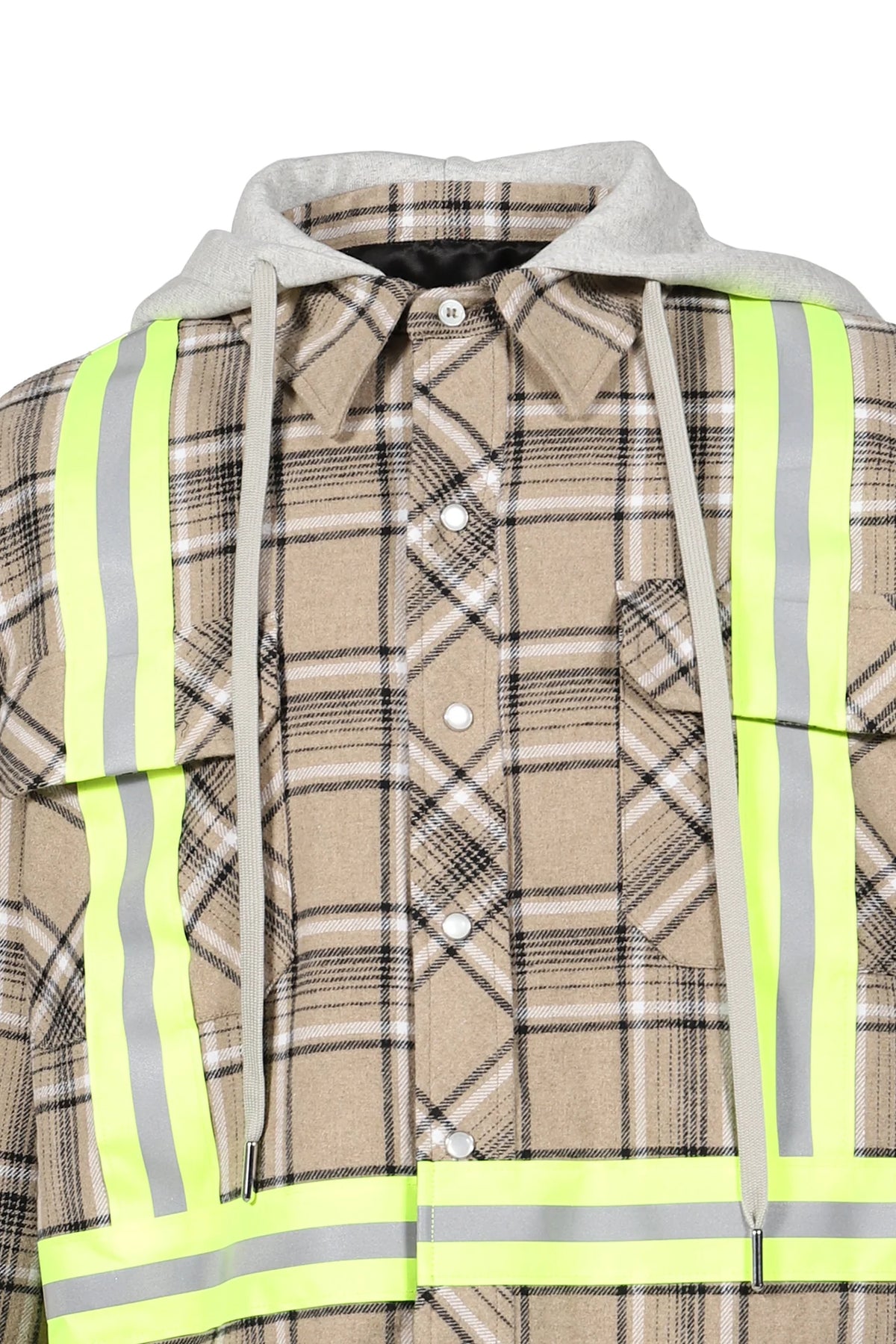 AWGE Workwear Jacket 1 – Brązowa Kurtka Robocza w Kratę