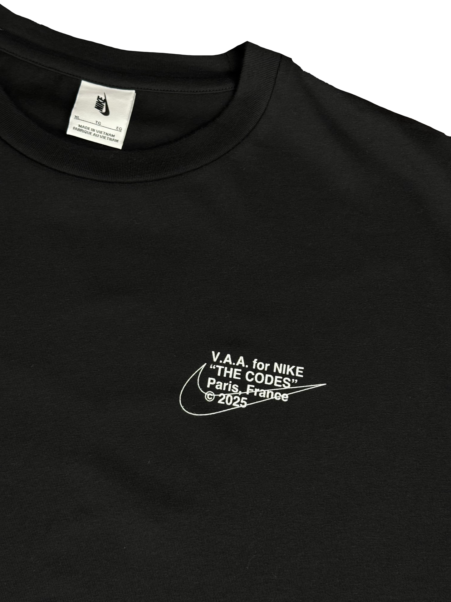 Nike Custom Tee Jordan 1 Chicago Off-White Black For Virgil Abloh Archive