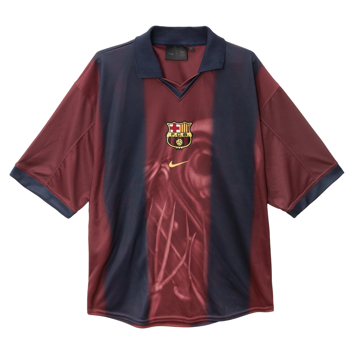 Travis Scott x Nike x FC Barcelona Retro 2000/01 Home Skeleton Jersey