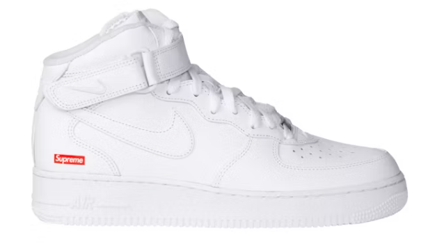 Nike Air Force 1 Mid Supreme White HIGHKIOSK