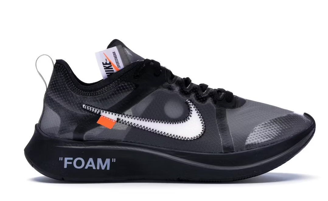 Nike air zoom fly off white black clearance
