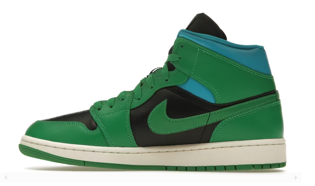 Jordan 1 Mid Lucky Green Aquatone