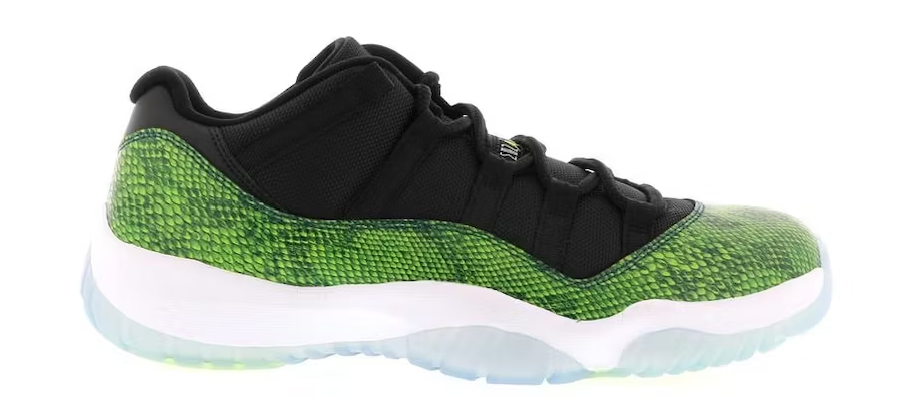 Jordan 11 Retro Low Green Snakeskin