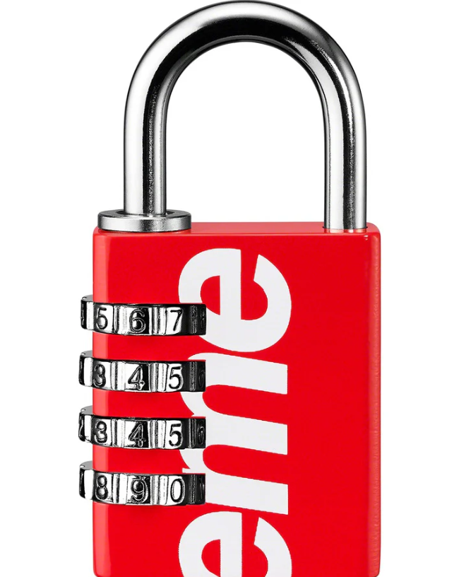 Supreme top Masterlock Numeric Red