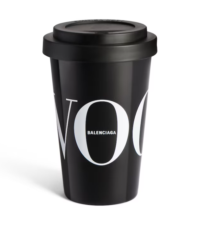 Balenciaga Vogue Coffee Cup in Black HIGHKIOSK