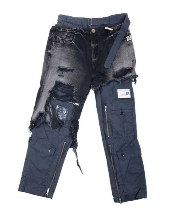 ❤️AMERI❤️DENIM LAYERED TAPERED PANTS Maison Mihara ❤️AMERI❤️DENIM LAYERED TAPERED PANTS Maison Mihara