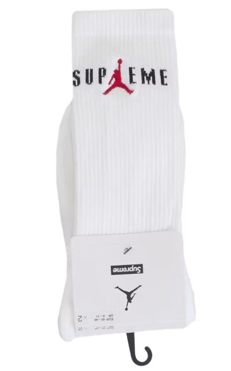 Supreme Jordan Crew Socks White (1PCS) – HIGHKIOSK Supreme Jordan Crew Socks White (1PCS) – HIGHKIOSK
