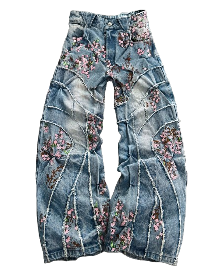 Bad Son ‘Cherry Blossom’ Denim Pants