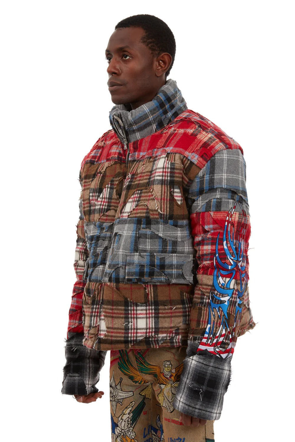Who Decides War Ruin Flannel Parka Multi