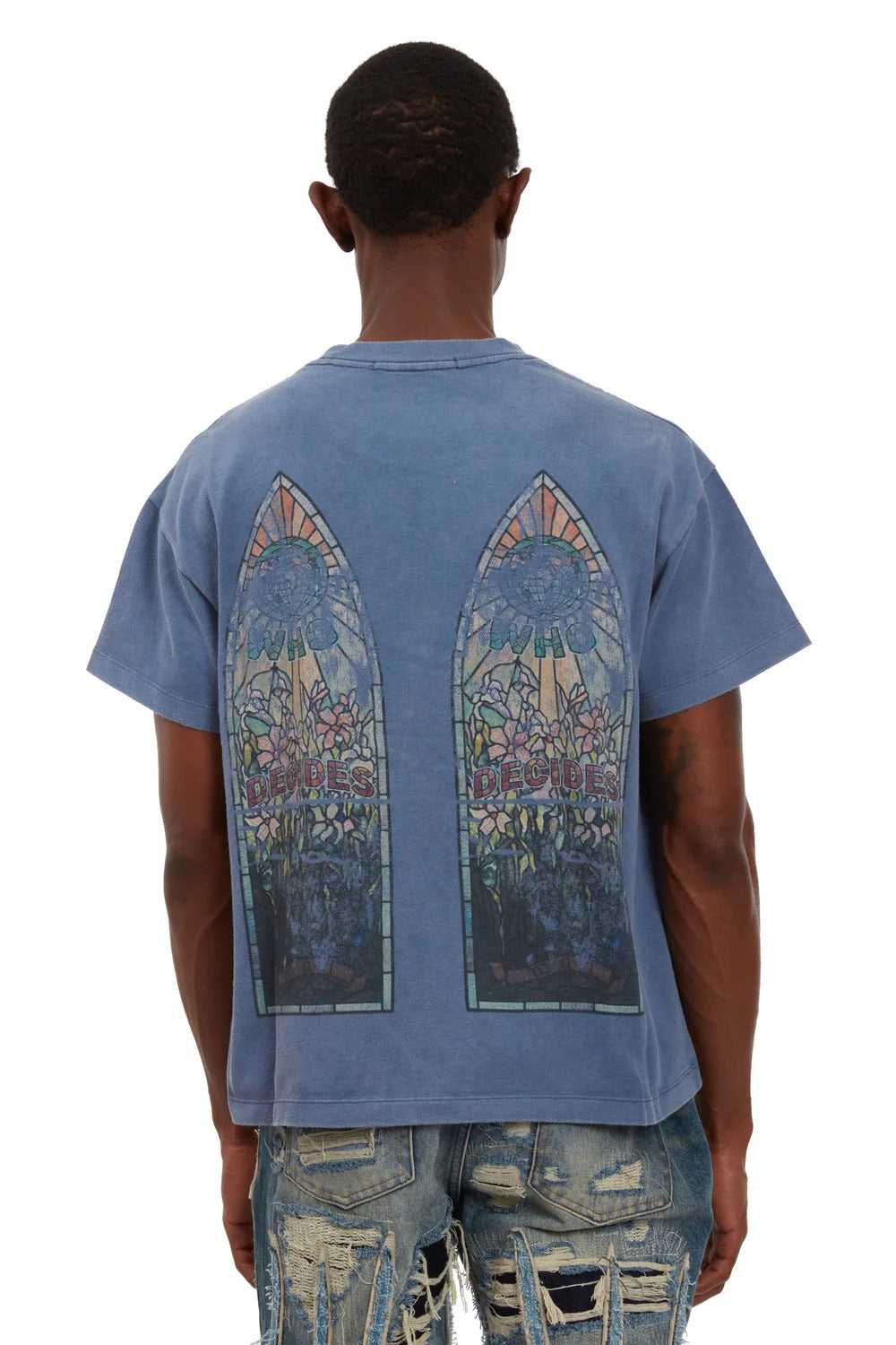 Who Decides War Faded Jersey Vintage Gray