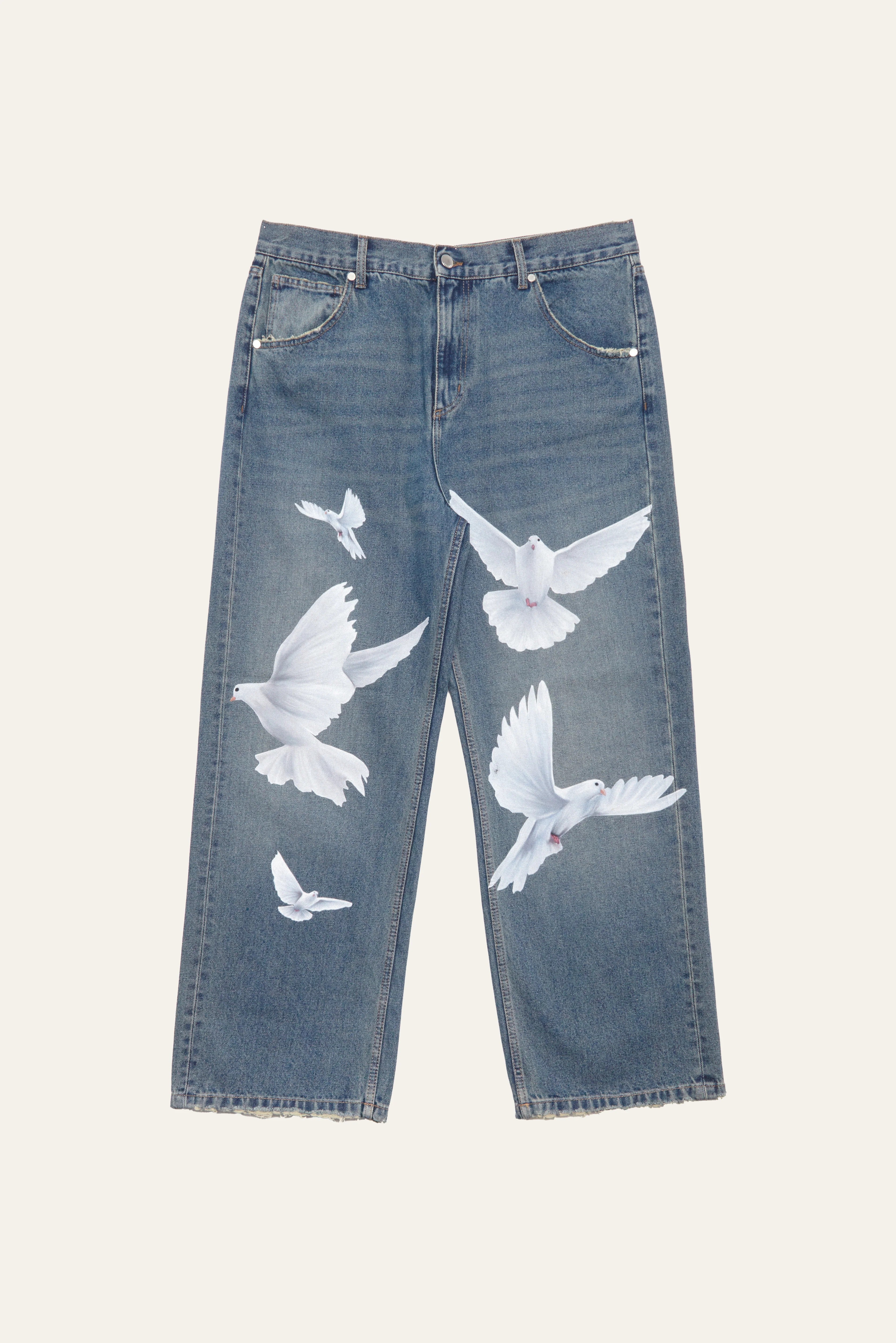 3.Paradis Freedom Doves Jeans – HIGHKIOSK