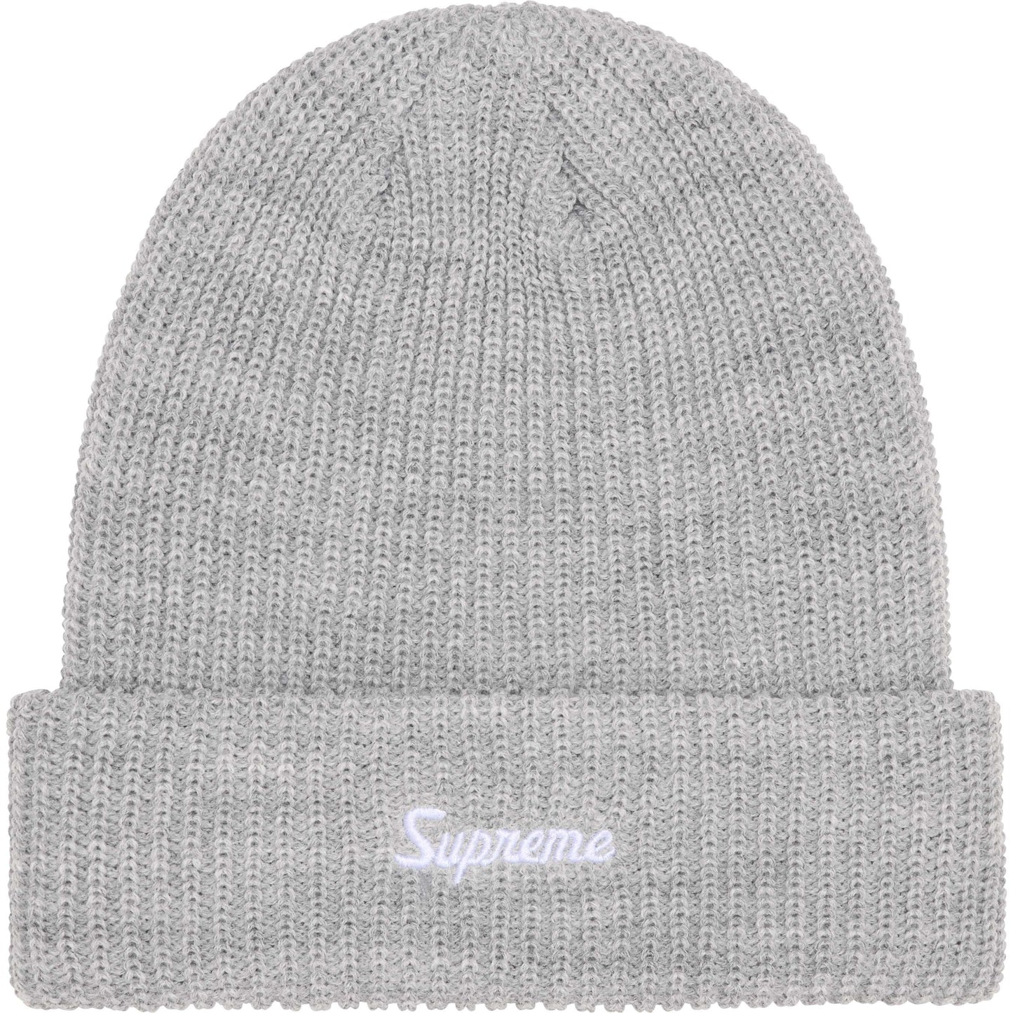 Supreme Loose Gauge Beanie Heather Grey