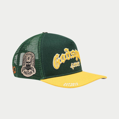 Godspeed GS FOREVER TRUCKER HAT GREEN/YELLOW