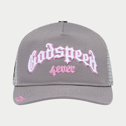 Godspeed GS Forever Trucker Hat (Grey/Pink)