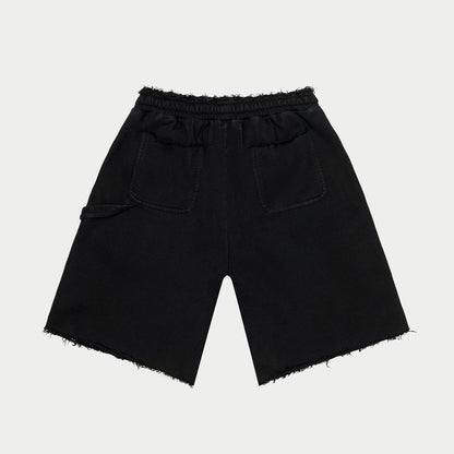 Godspeed Carpenter Distressed Shorts Black