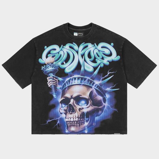 Godspeed  Liberty Tears T-shirt Black