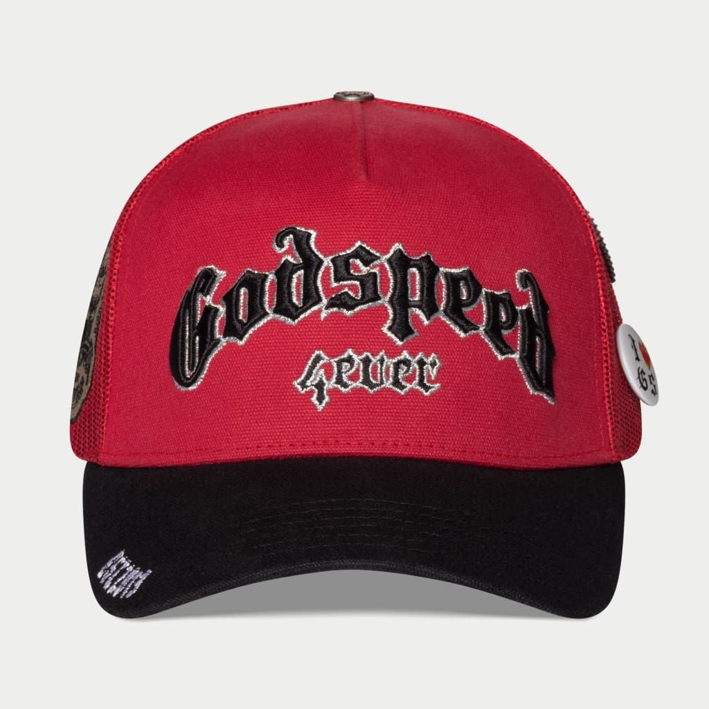 Godspeed GS FOREVER TRUCKER HAT (Red/Black)