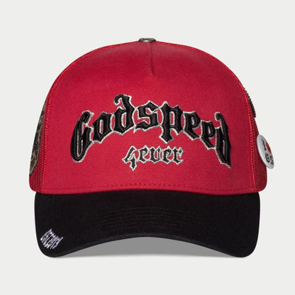 Godspeed GS FOREVER TRUCKER HAT (Red/Black)