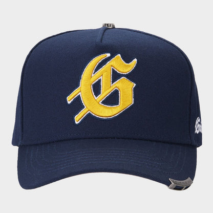 Godspeed G Logo SnapBack (Navy/Yellow)