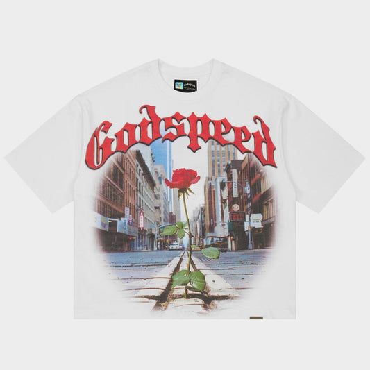 Godspeed Concrete Rose T-Shirt White