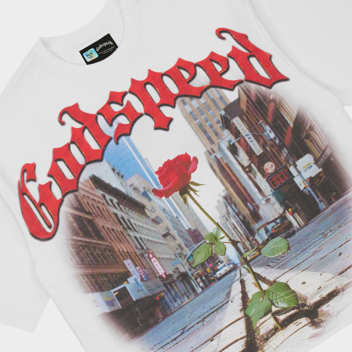 Godspeed Concrete Rose T-Shirt White