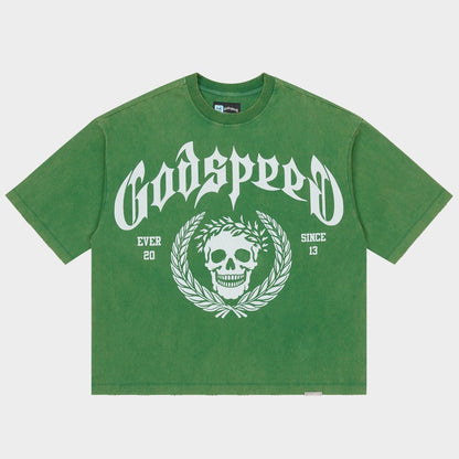 Godspeed Victor Crest T-shirt Green