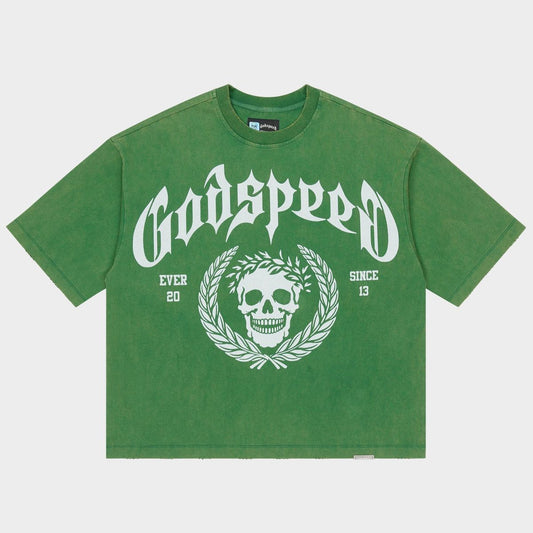 Godspeed Victor Crest T-shirt Green