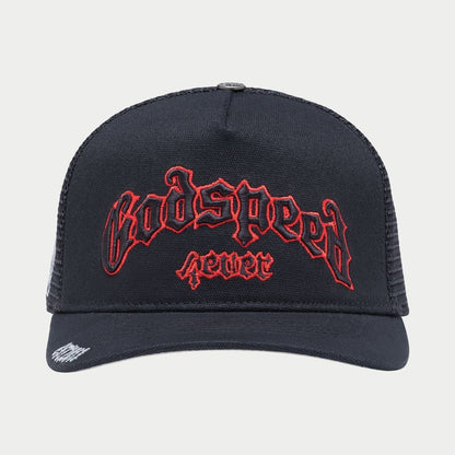 Godspeed GS FOREVER TRUCKER HAT (Black/Red)