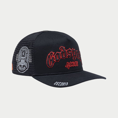 Godspeed GS FOREVER TRUCKER HAT (Black/Red)