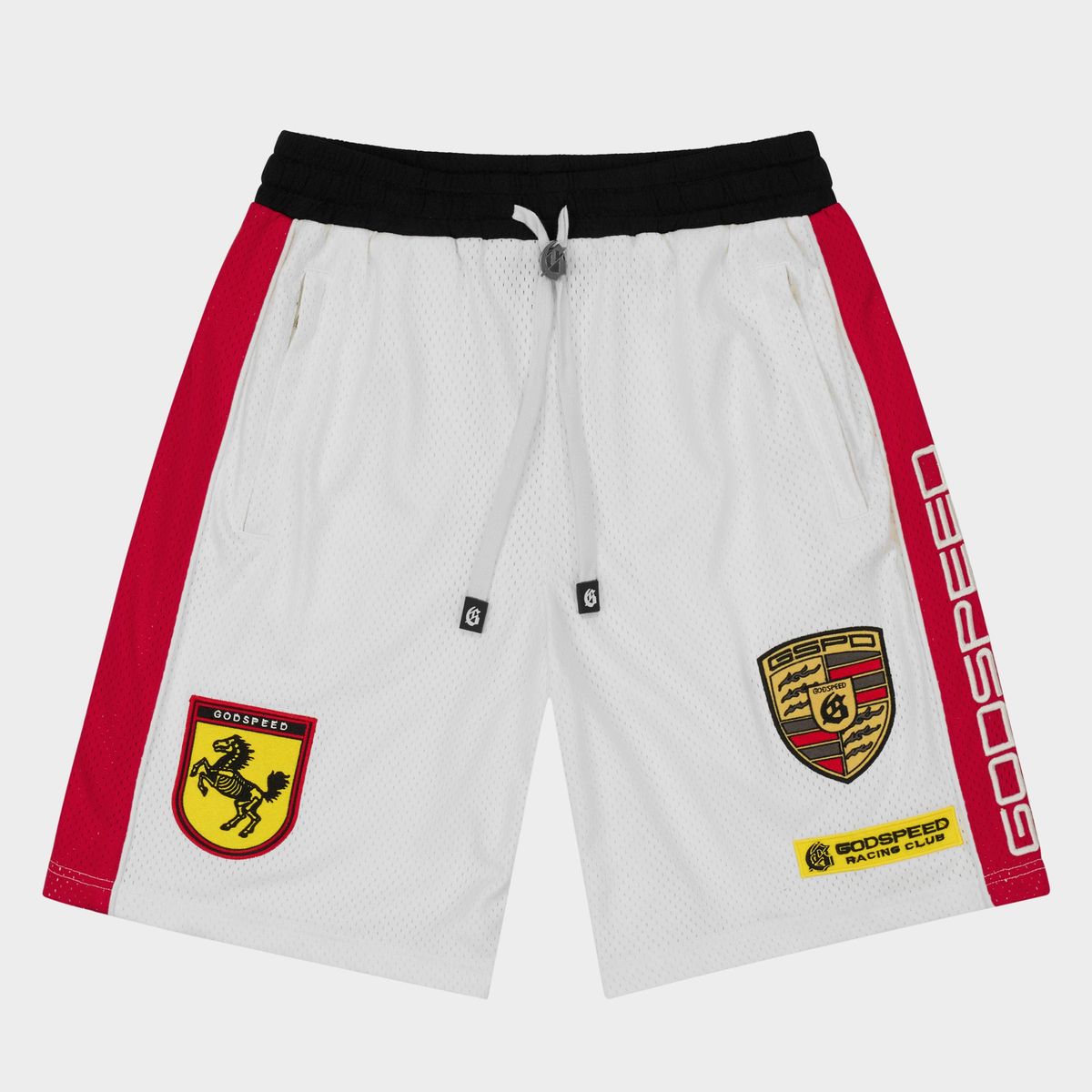 Godspeed GRC M.O Shorts (White/Blk/Red)