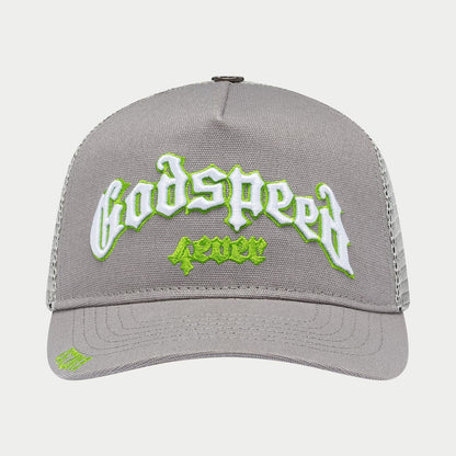 Godspeed GS Forever Trucker Hat (Grey/lime)