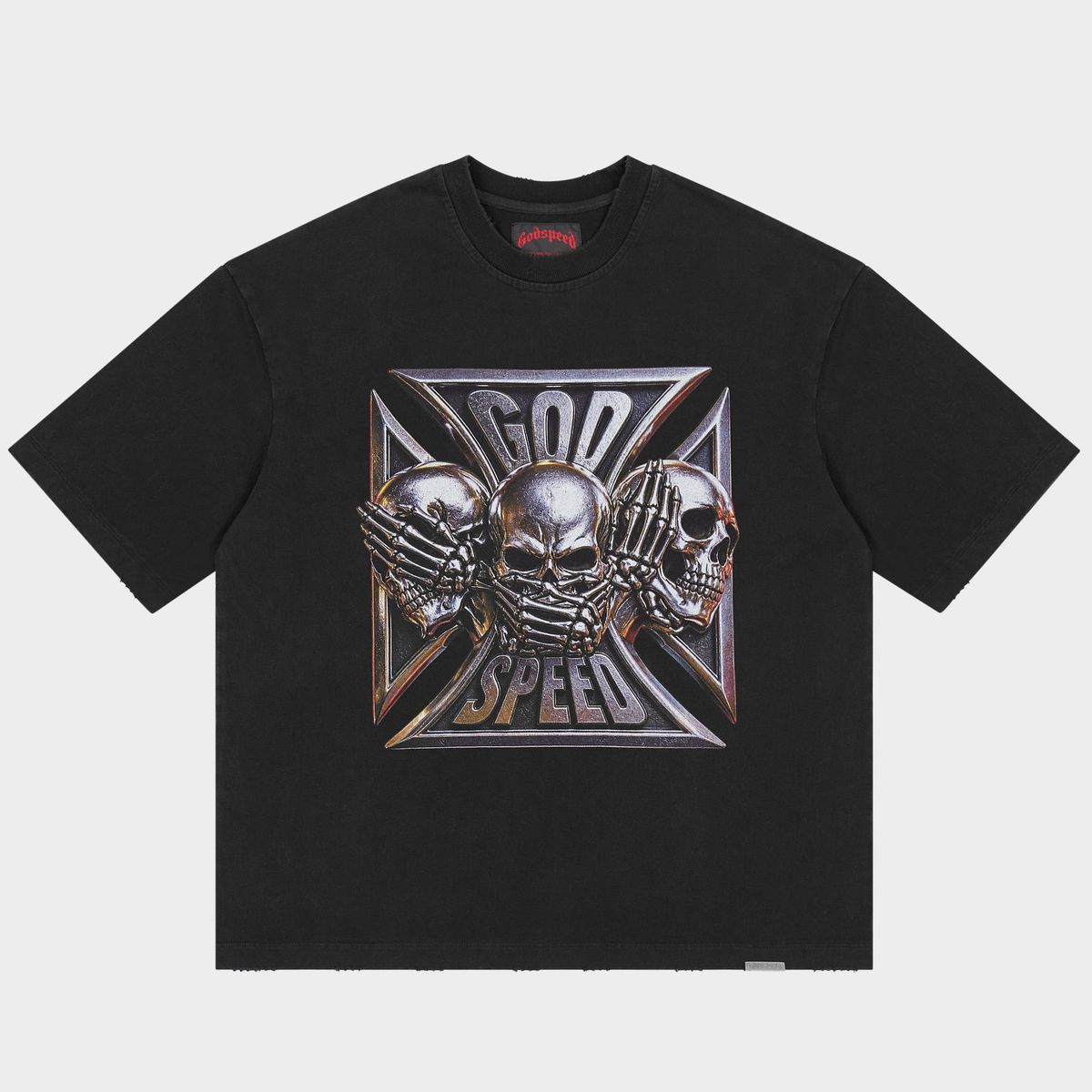 Godspeed Omerta T-Shirt (Black Wash)