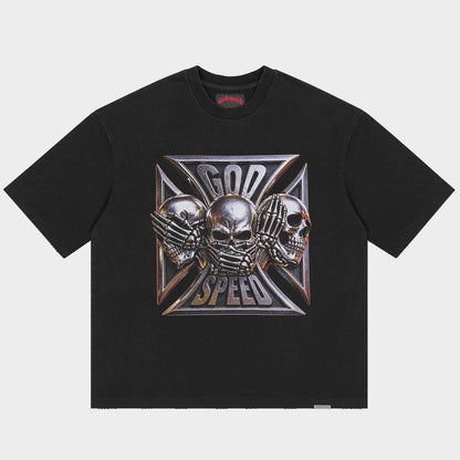 Godspeed Omerta T-Shirt (Black Wash)