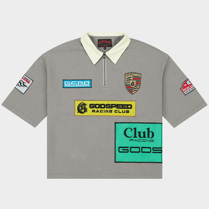 Godspeed Grc Quarter Zip Short Sleeve Polo (Grey)