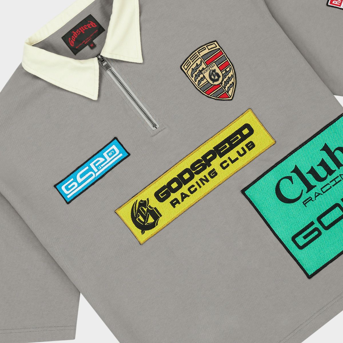 Godspeed Grc Quarter Zip Short Sleeve Polo (Grey)