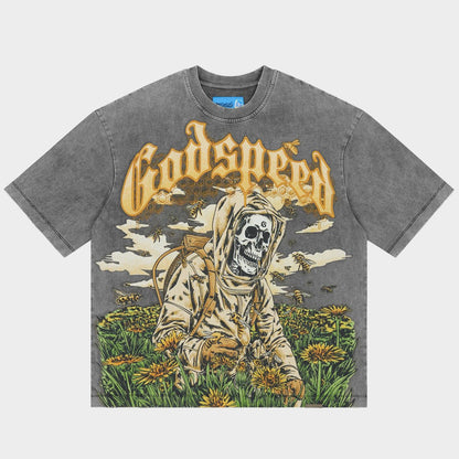 Godspeed Save the Bees II T-shirt NG (Grey Wash)
