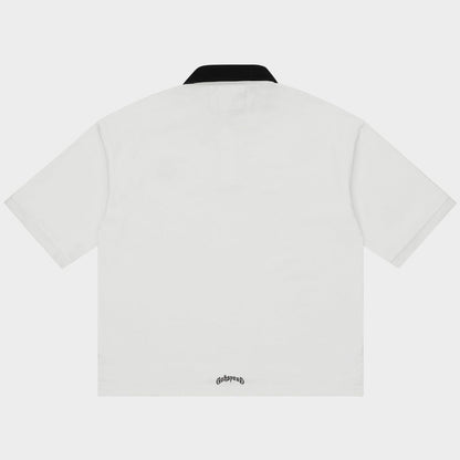 Godspeed Victor Minimal Crest Polo (White)