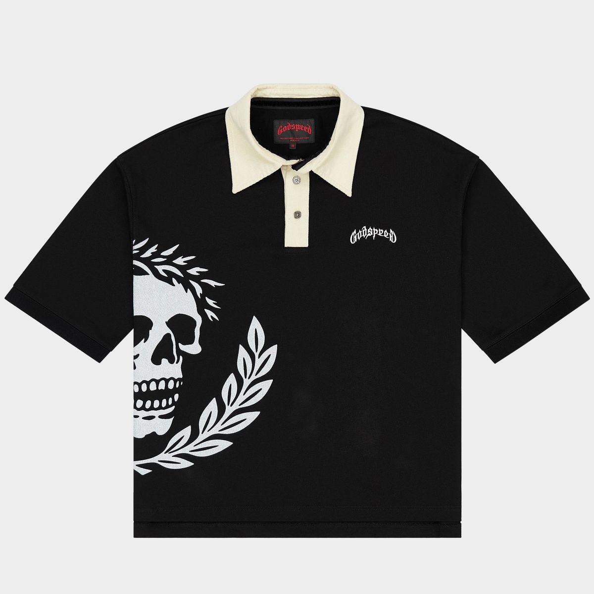 Godspeed Victor Oversized Crest Polo Black