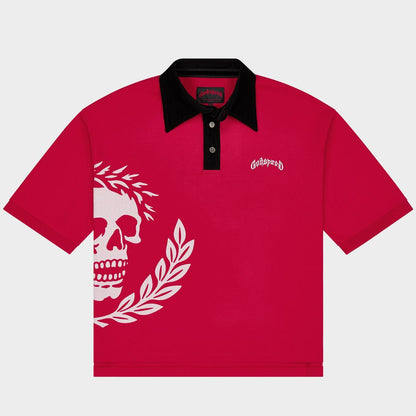 Godspeed Victor Oversized Crest Polo Red