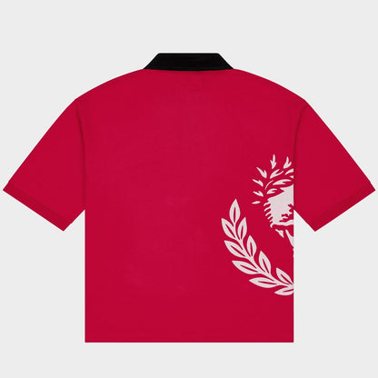 Godspeed Victor Oversized Crest Polo Red