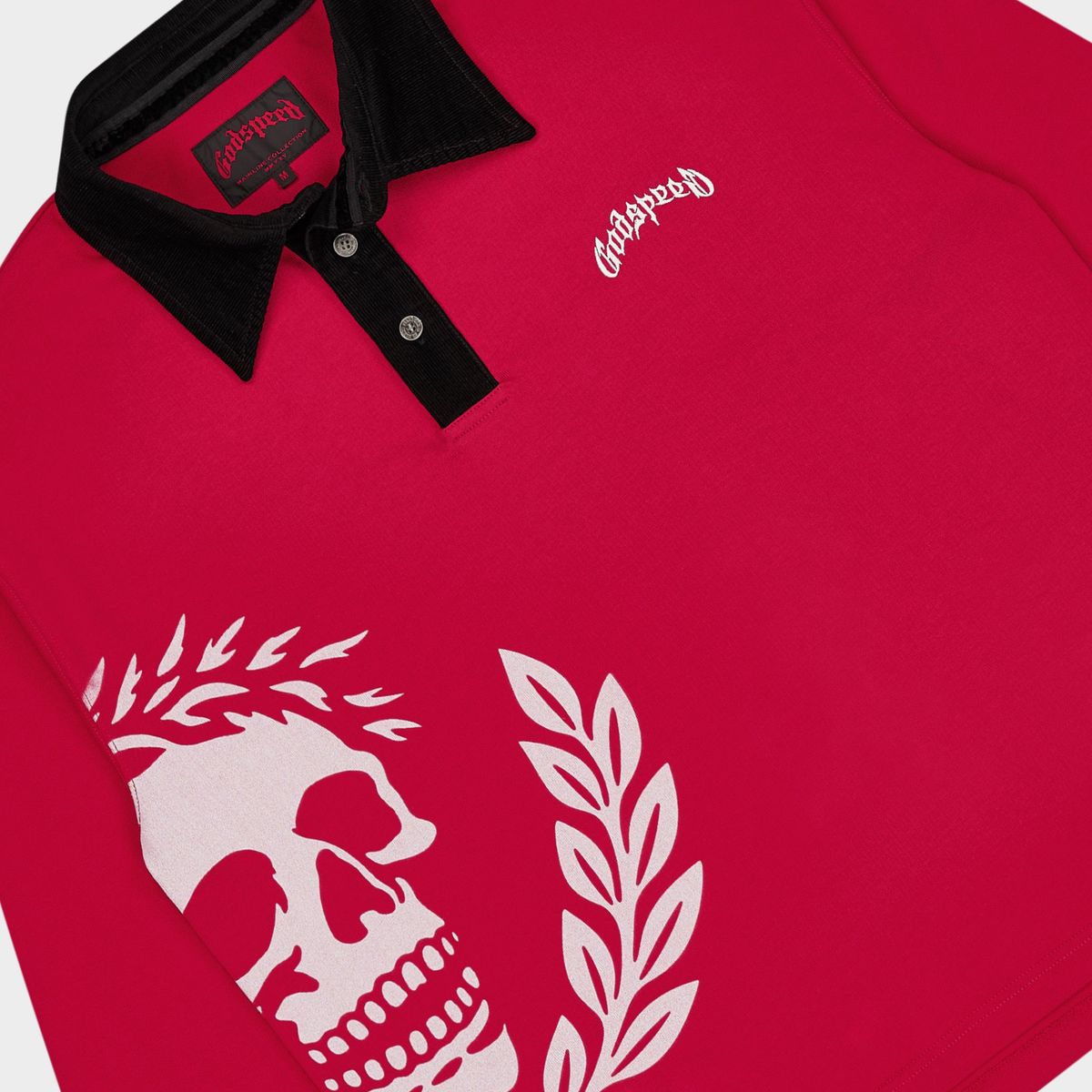 Godspeed Victor Oversized Crest Polo Red